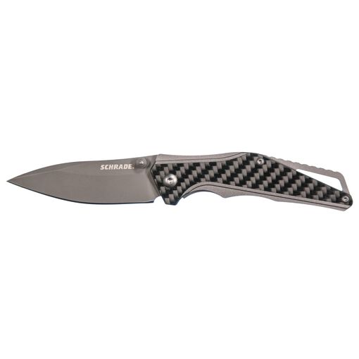 SCH706 Drop Point Blade Carbon Fiber Handle