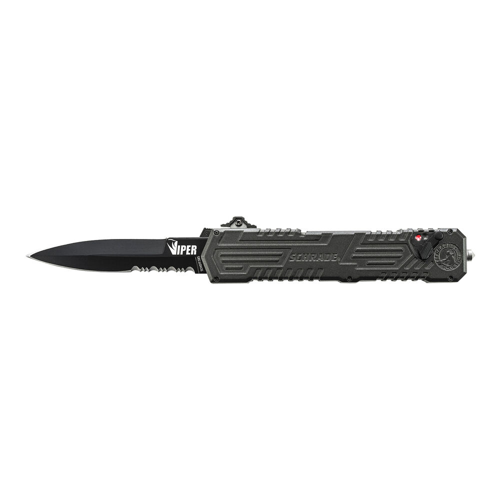 Schrade Viper Out the Front Assisted Opening Knife Spear Point Blade Aluminum Handle