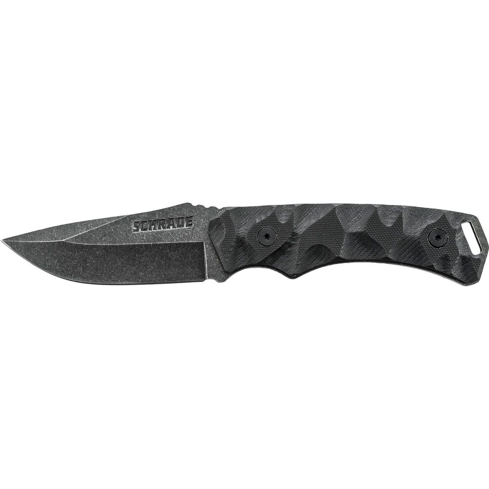 Schrade Full Tang Drop Point Fixed Blade G-10 Handle