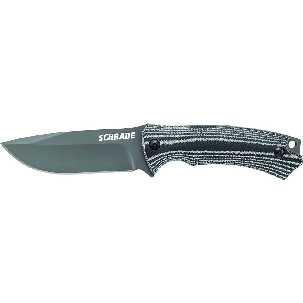 Drop Point Grey Blade Micarta Handle