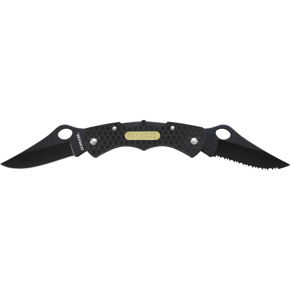 Schrade Double Lockback Clip Folder Knife