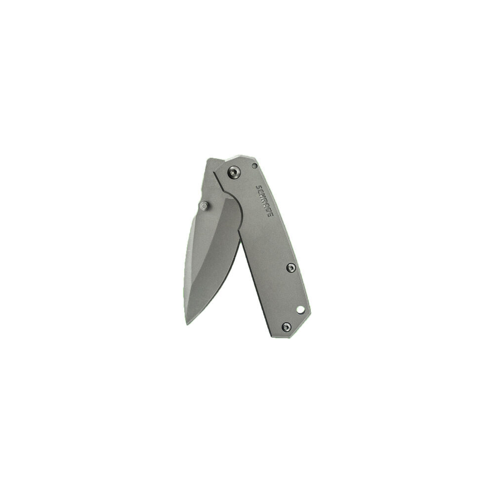Schrade Mini Frame Lock Folding Knife Drop Point Blade Steel Handle