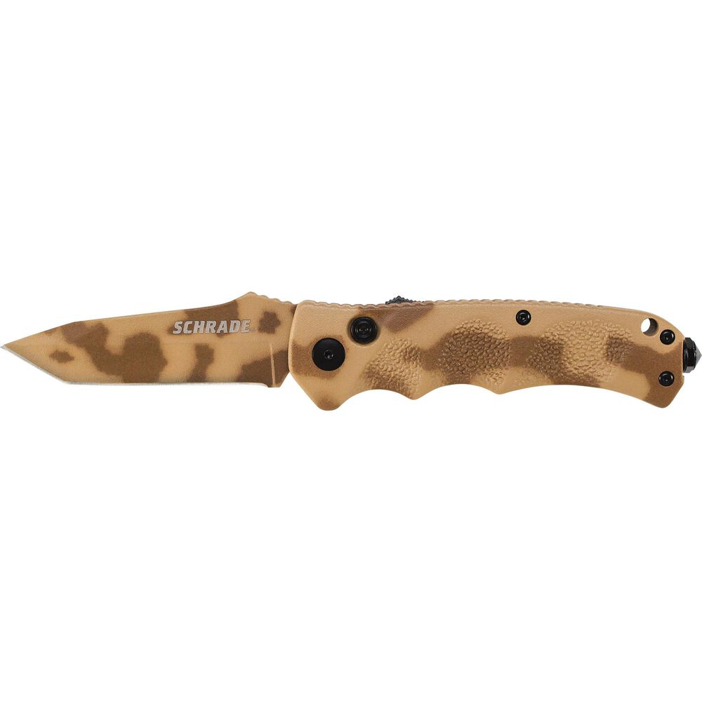 Desert Camo Push Button Folding