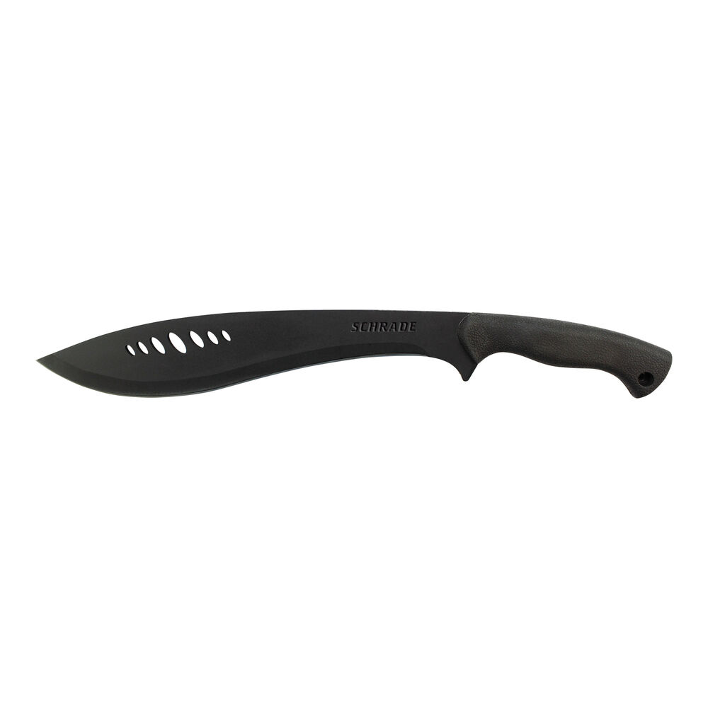 Schrade Large Full Tang Kukri Machete Fixed Blade Safe-T-Grip Handle