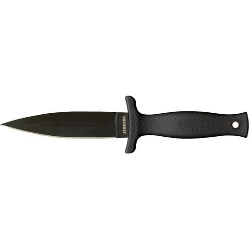 Schrade Small Boot Knife Spear Point Fixed Blade TPE Handle