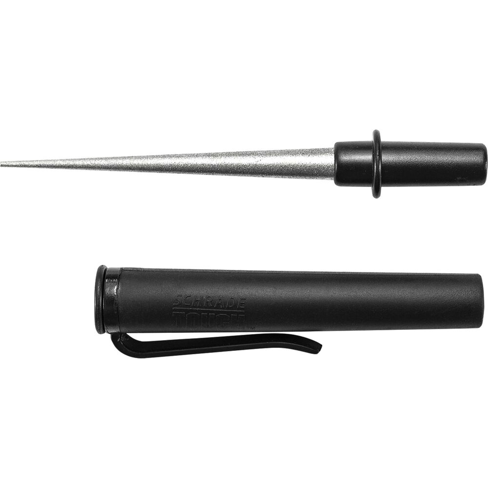Schrade Compact Pocket Carry Diamond Dust Tapered Sharpening Rod with Fish Hook Groove
